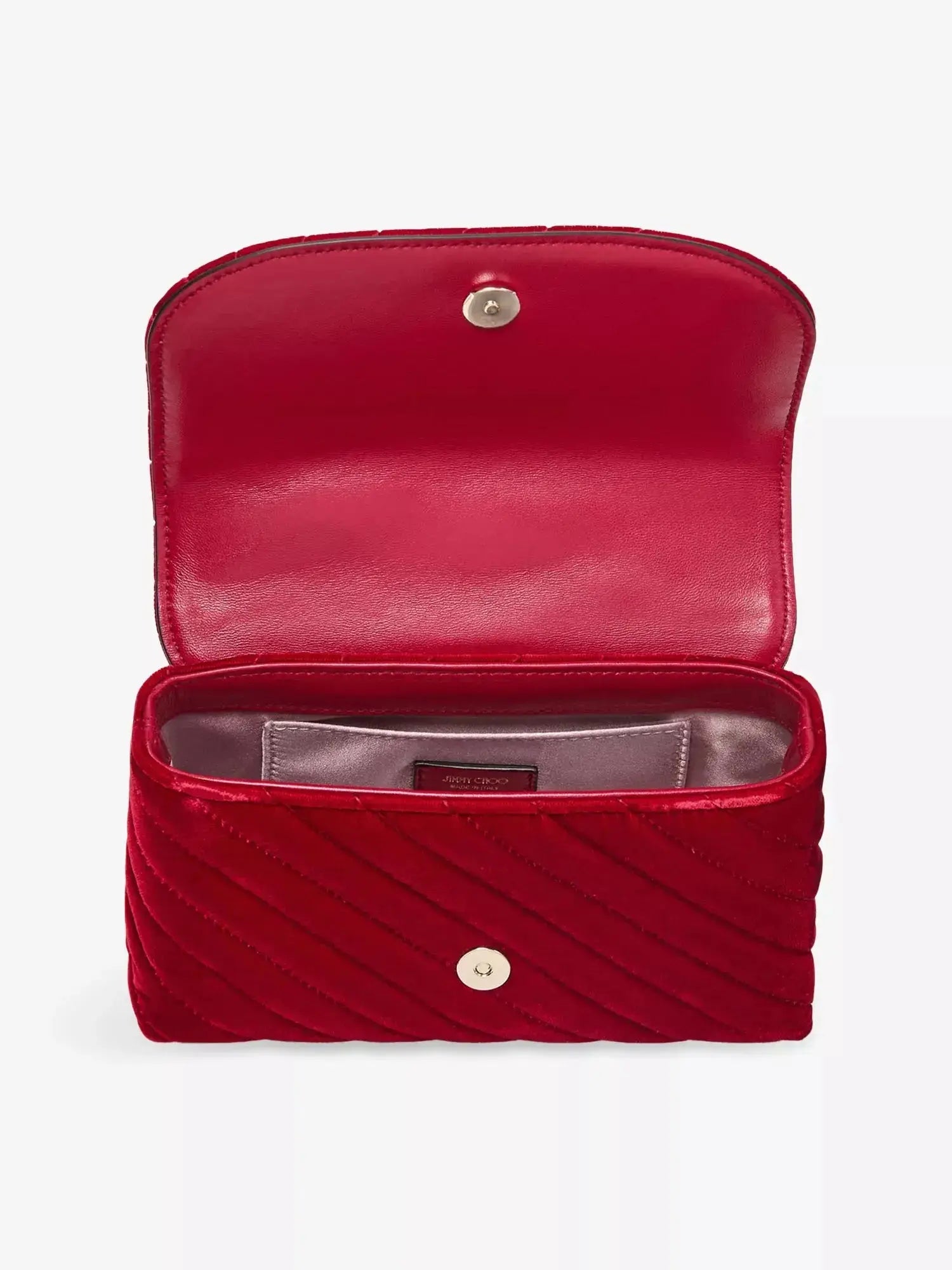 Women's Curve Quilted Velvet Small Crossbody Bag Jimmy Choo