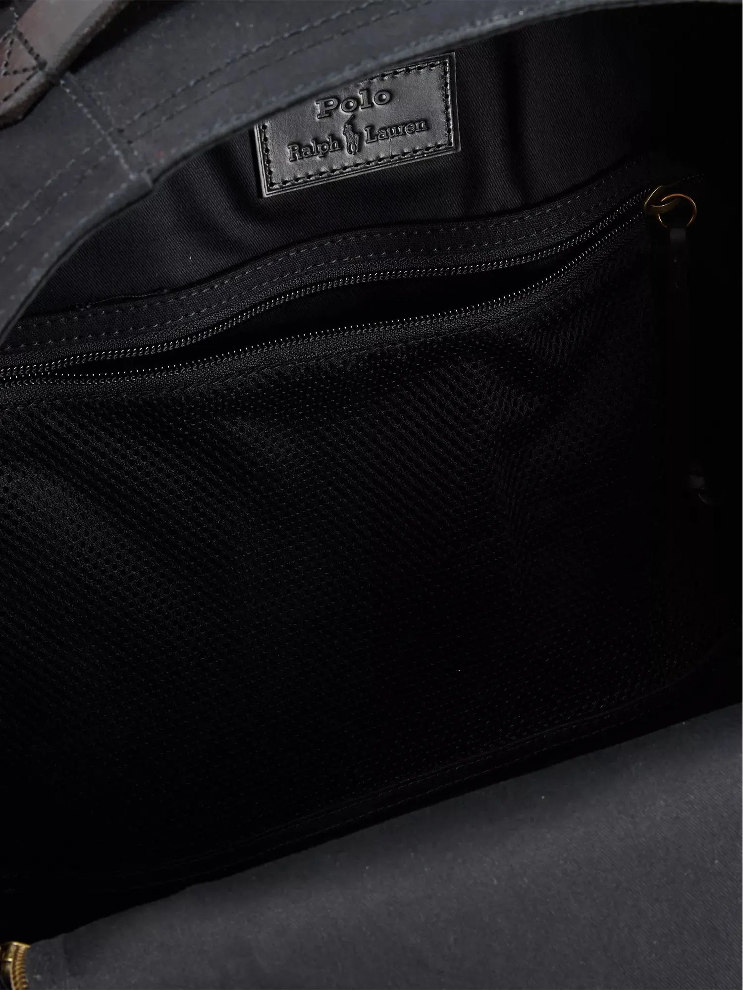 Men's Leather-Trim Canvas Backpack Polo Ralph Lauren