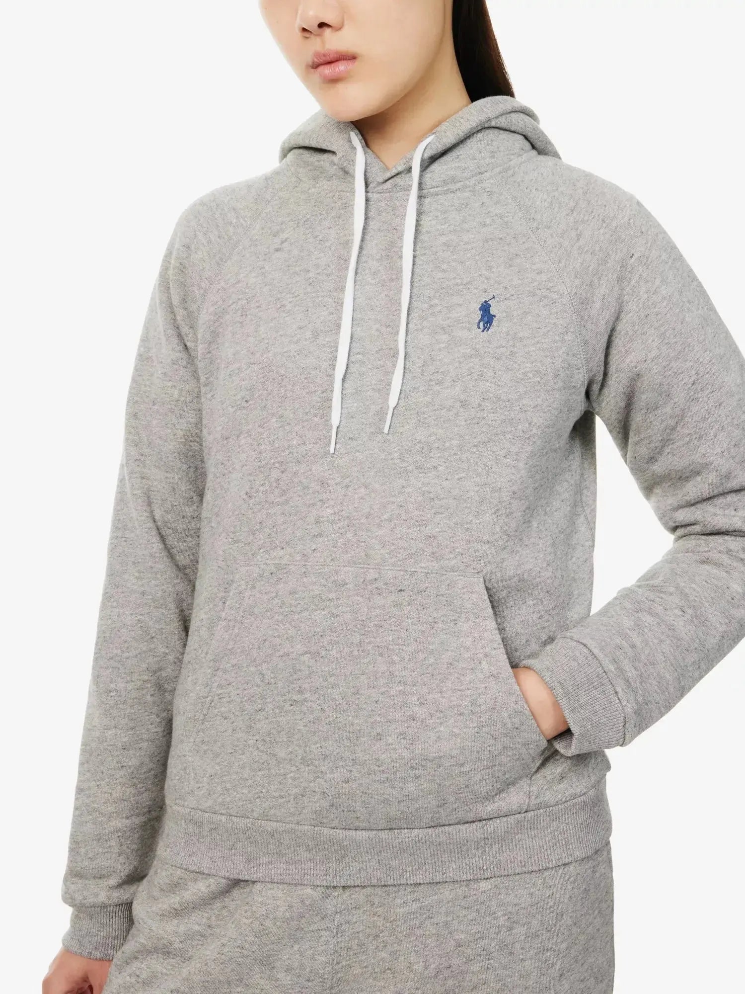 Women's Logo-embroidery fleece-lined cotton-blend jersey hoody Polo Ralph Lauren