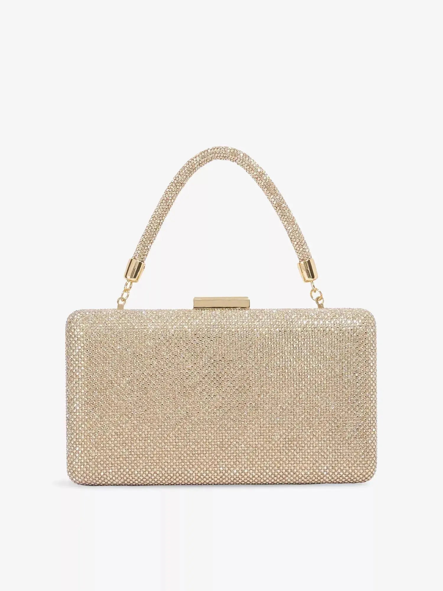 Women's Beaut Diamante Top-Handle Clutch Bag Dune