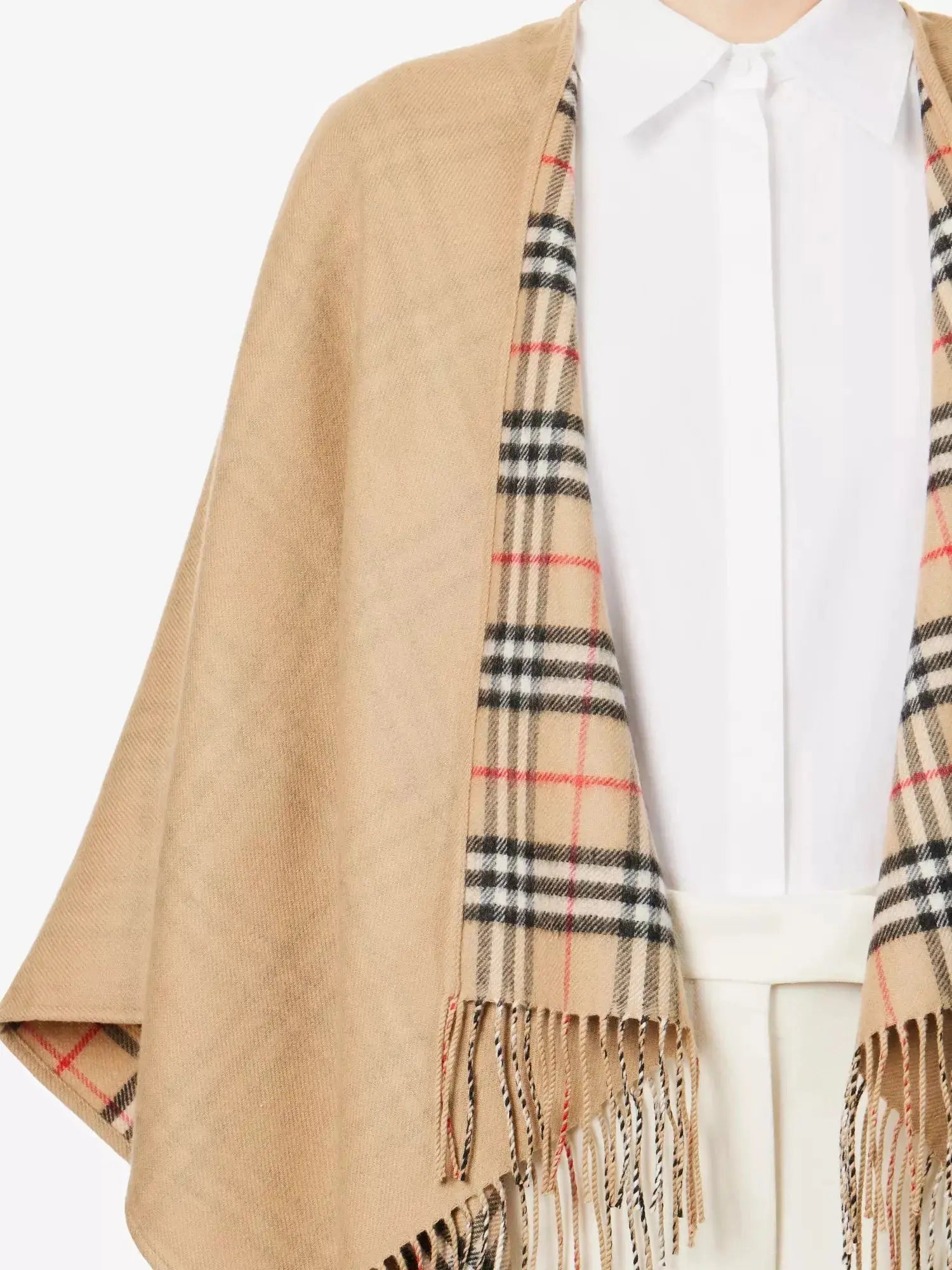Women's Vintage Check wool cape Burberry