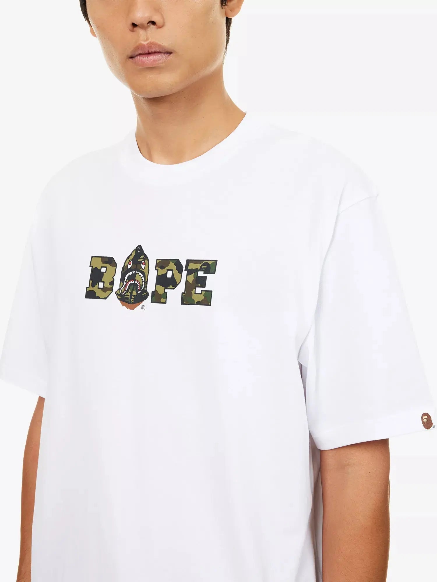 Men's 1st Camo Logo-Print Cotton-Jersey T-Shirt A Bathing Ape