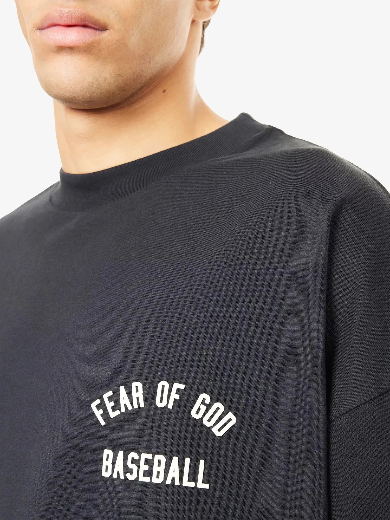 Men's FOG x ESSENTIALS x MLB 90's Fit Crewneck Cotton-Jersey T-Shirt Fear of Gods Essentials