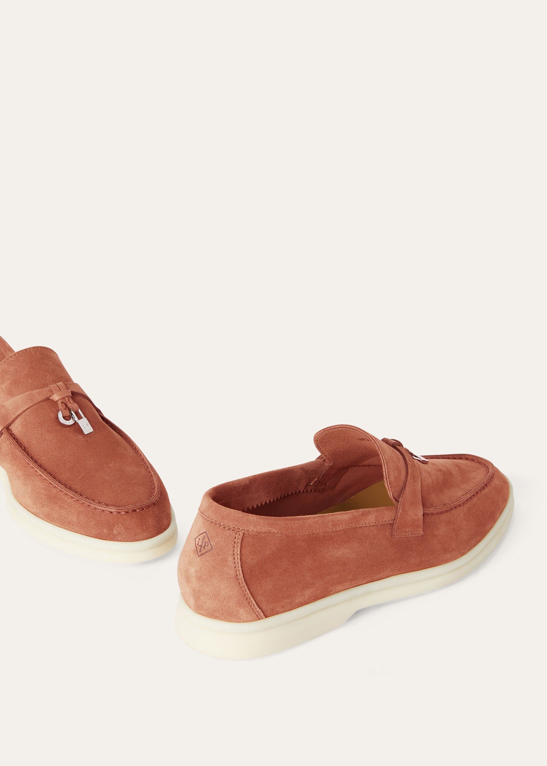 Loro Piana Women's Summer Charms Walk Loafer Dusty Orange Loro Piana