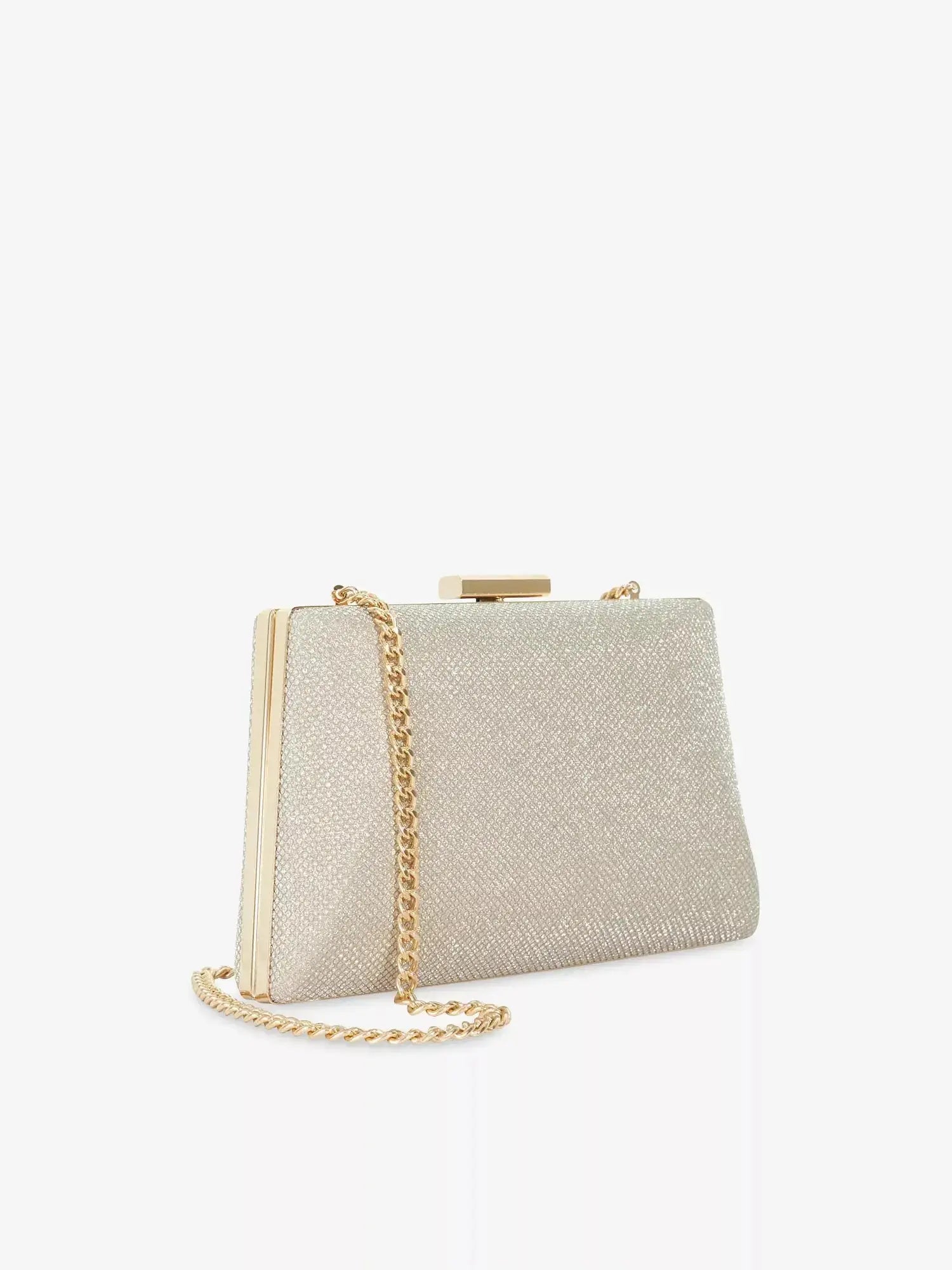 Women's Bellaria Angled Frame Woven Clutch Dune