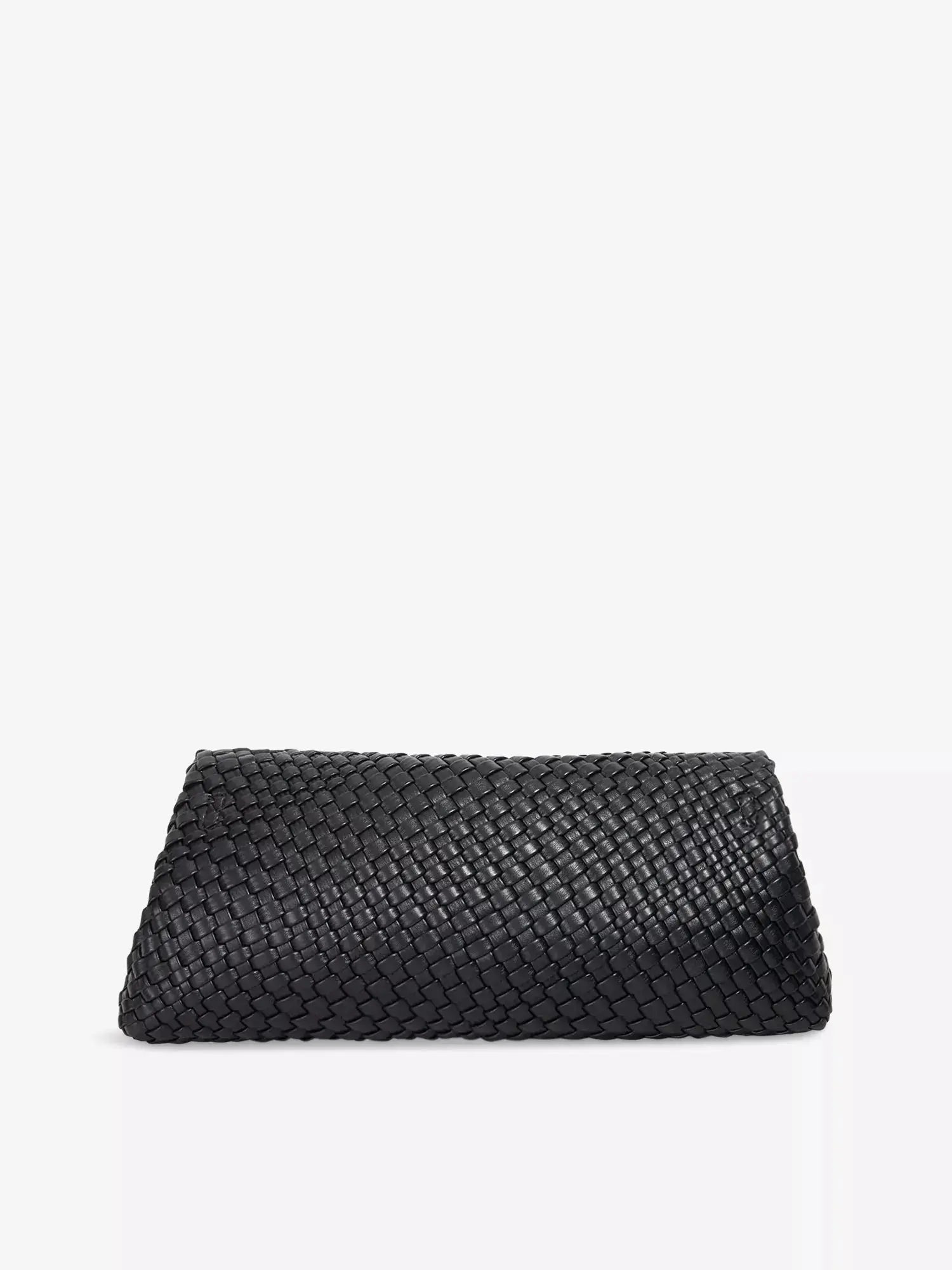 Encourage Woven Faux-Leather Clutch Bag Dune