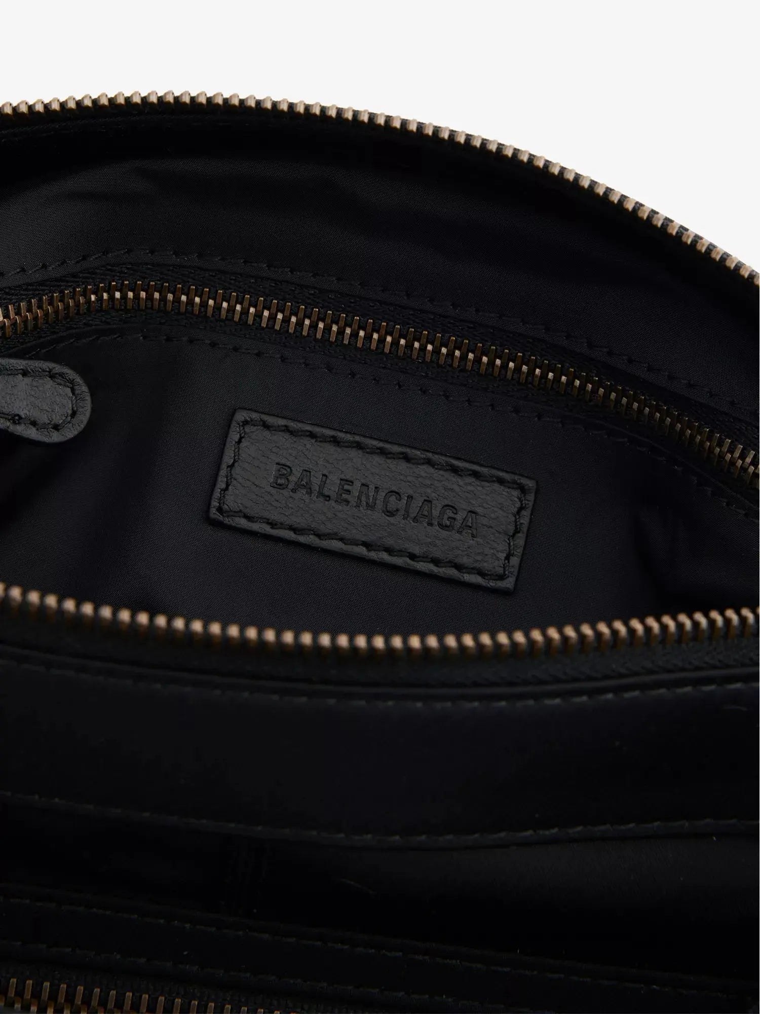 Men's Le City Moto Small Shell-Woven Crossbody Bag Balenciaga