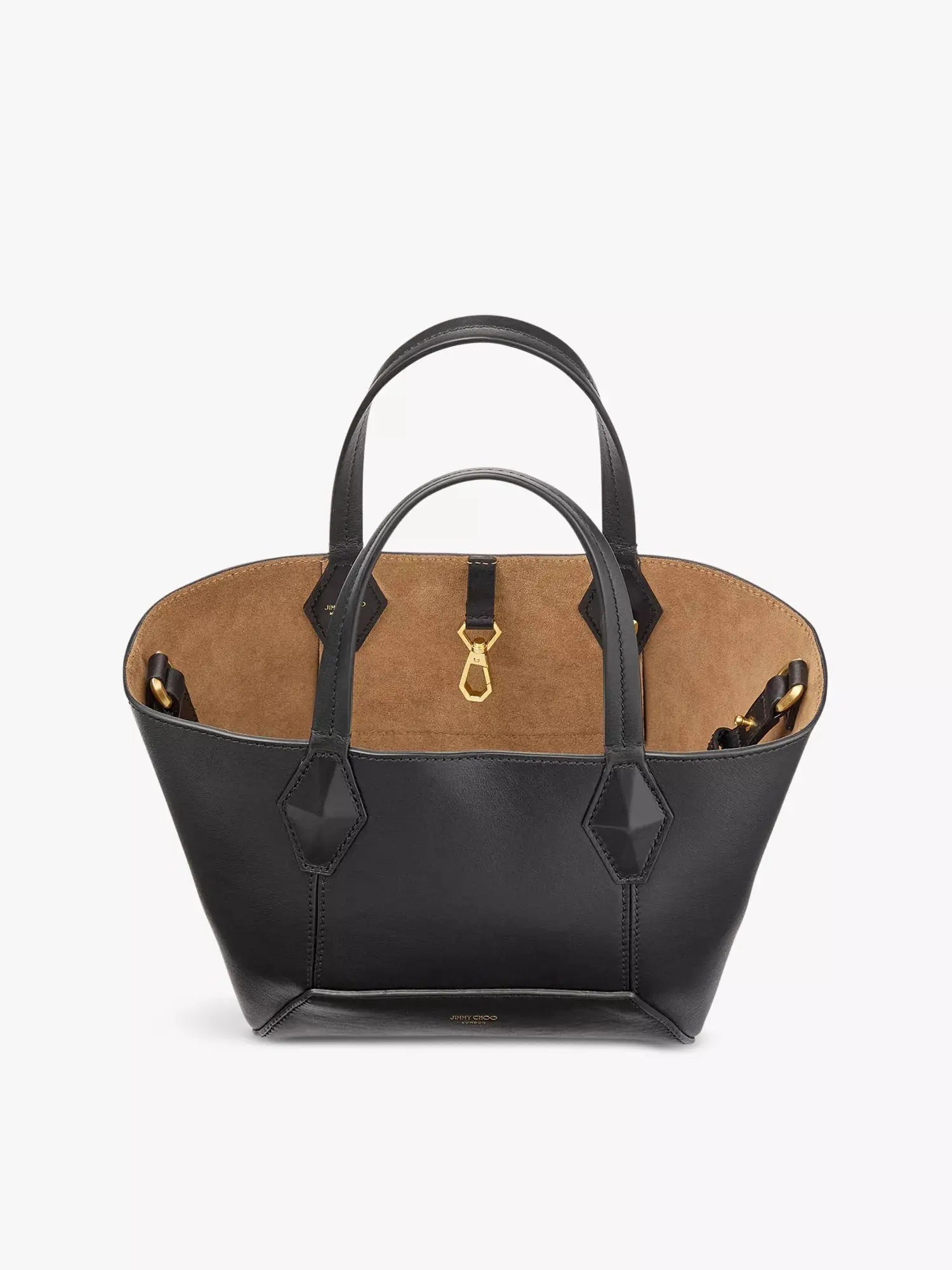 Men's Diamond logo-embossed leather tote bag Jimmy Choo