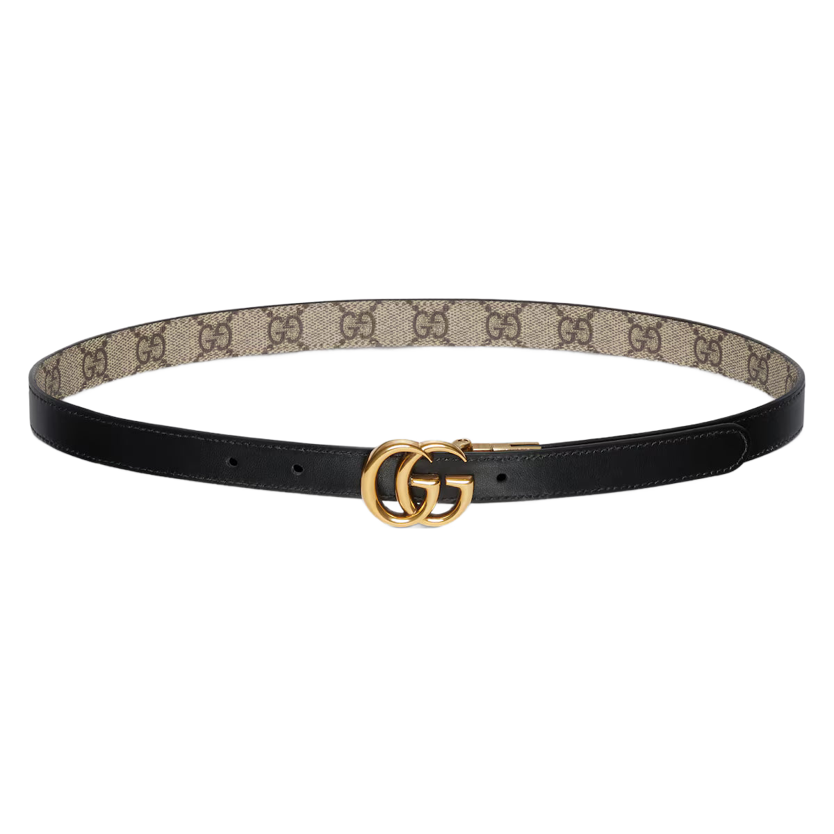 Women's GG Marmont reversible thin belt 2cm width Gucci