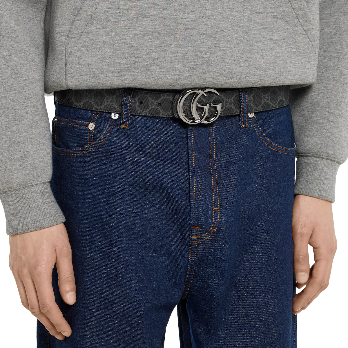 Men's Reversible GG Marmont belt 3.5cm width Gucci