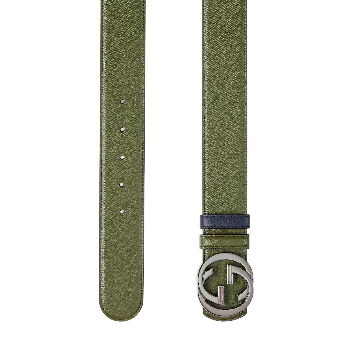 Men's Reversible belt with Interlocking G buckle 4cm width Gucci