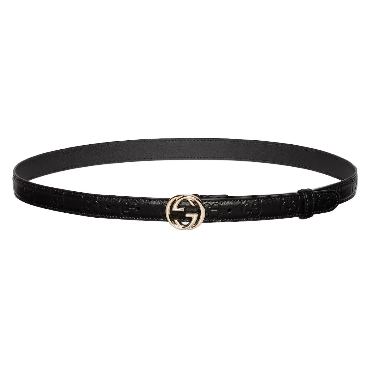 Women's Belt with Interlocking G buckle 2cm width Gucci