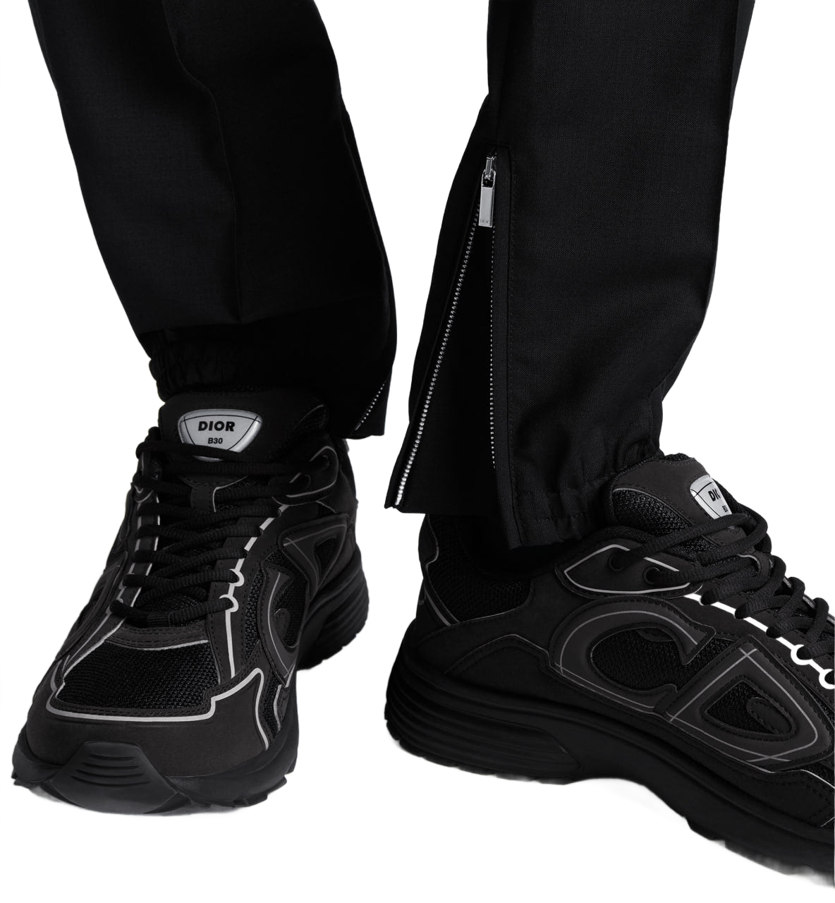 B30 Countdown Sneaker Black Technical Mesh and Black Technical Fabric Dior