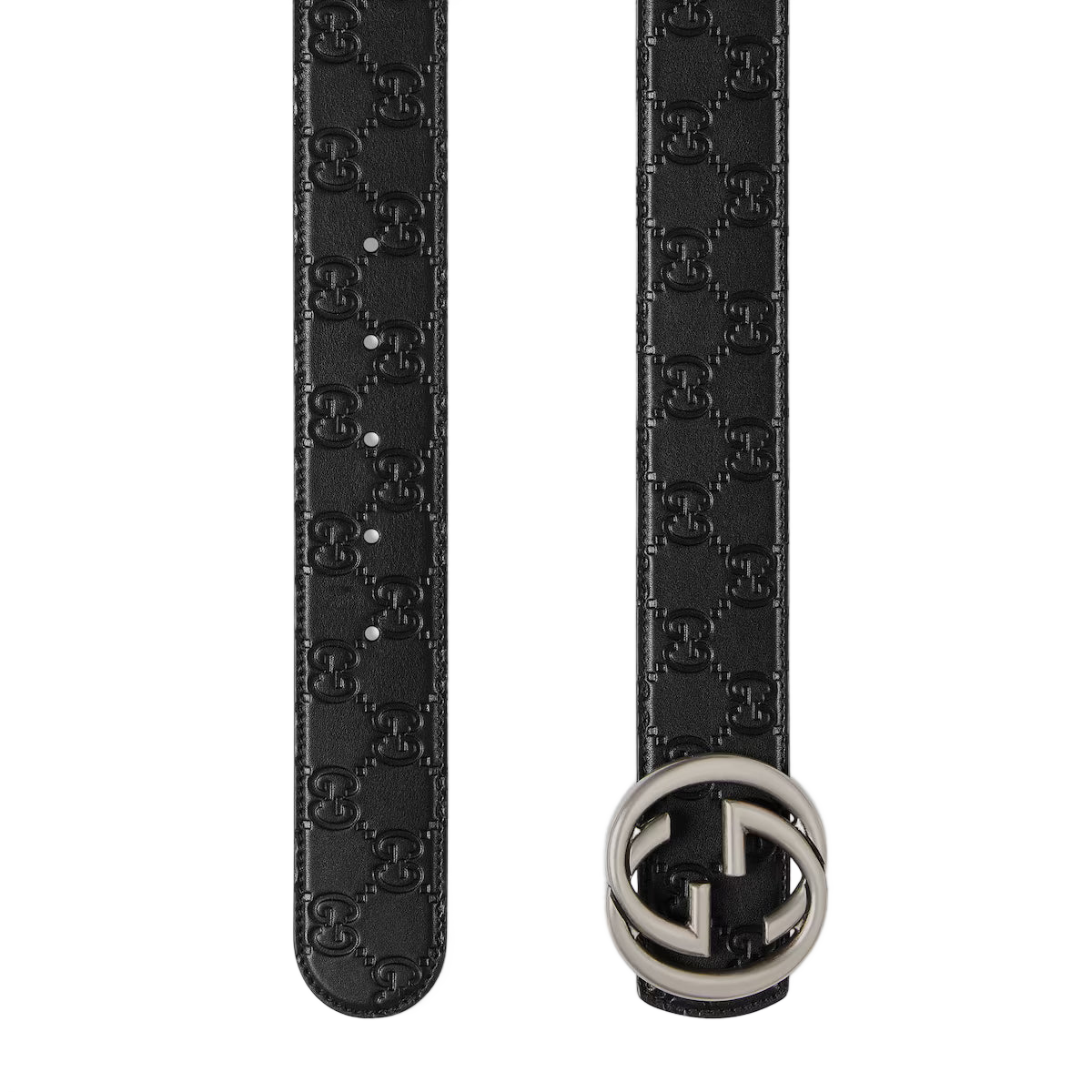 Men's Reversible belt with Interlocking G buckle 4cm width Gucci