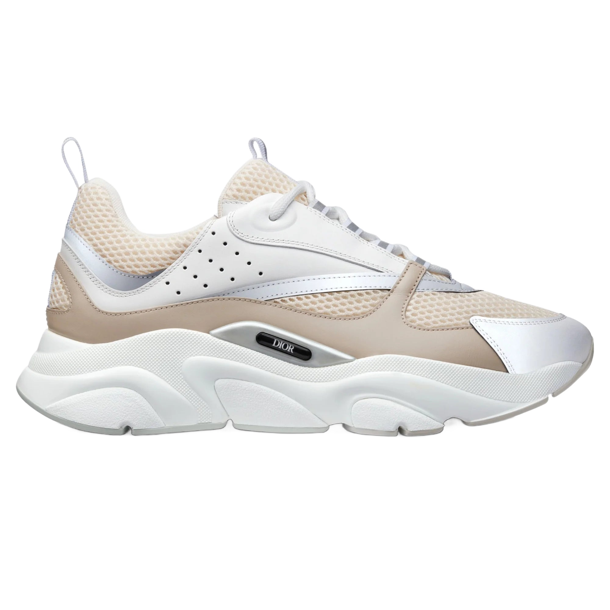 B22 Beige White Calfskin Trainer Dior