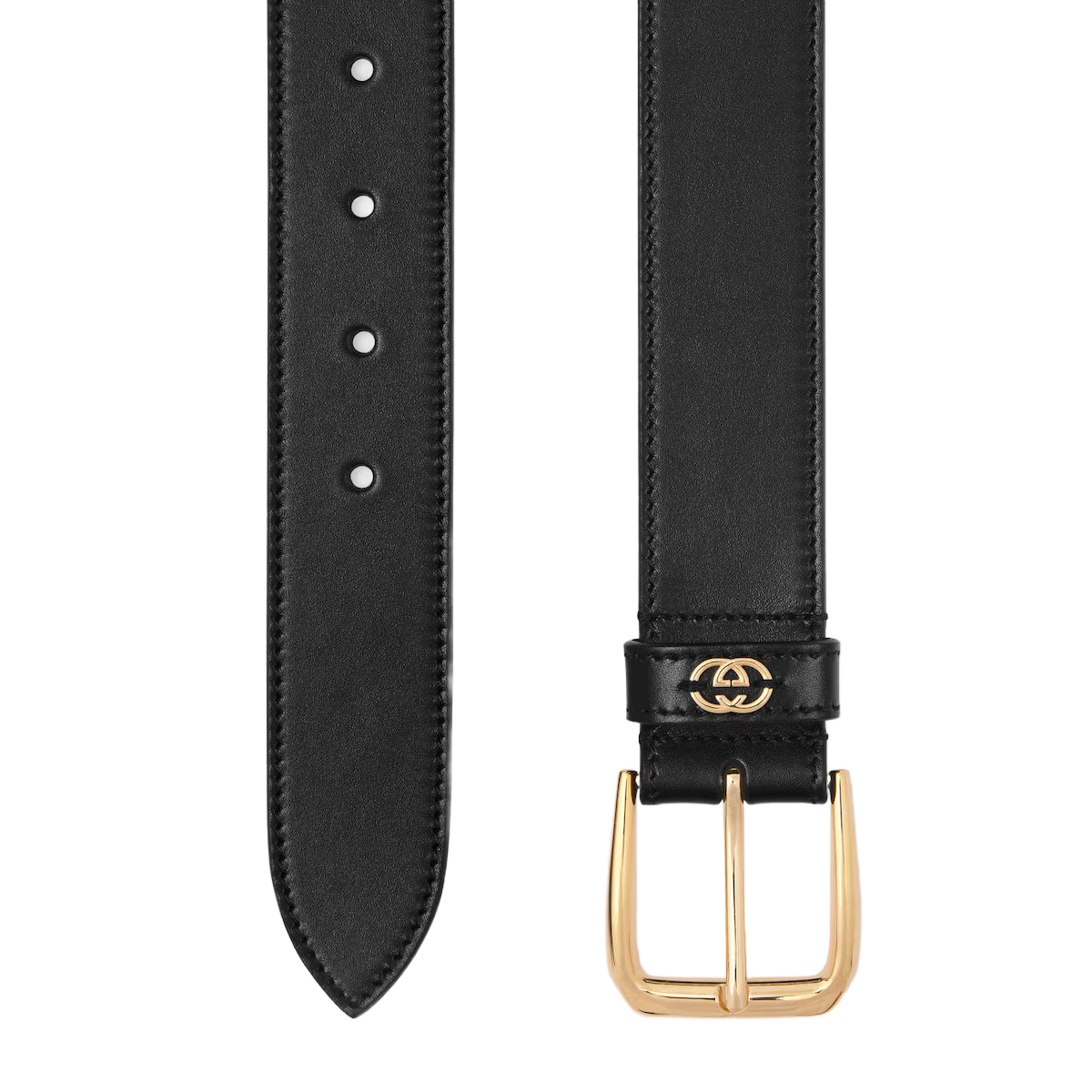 Men's Belt with Interlocking G detail 3.5cm width Gucci