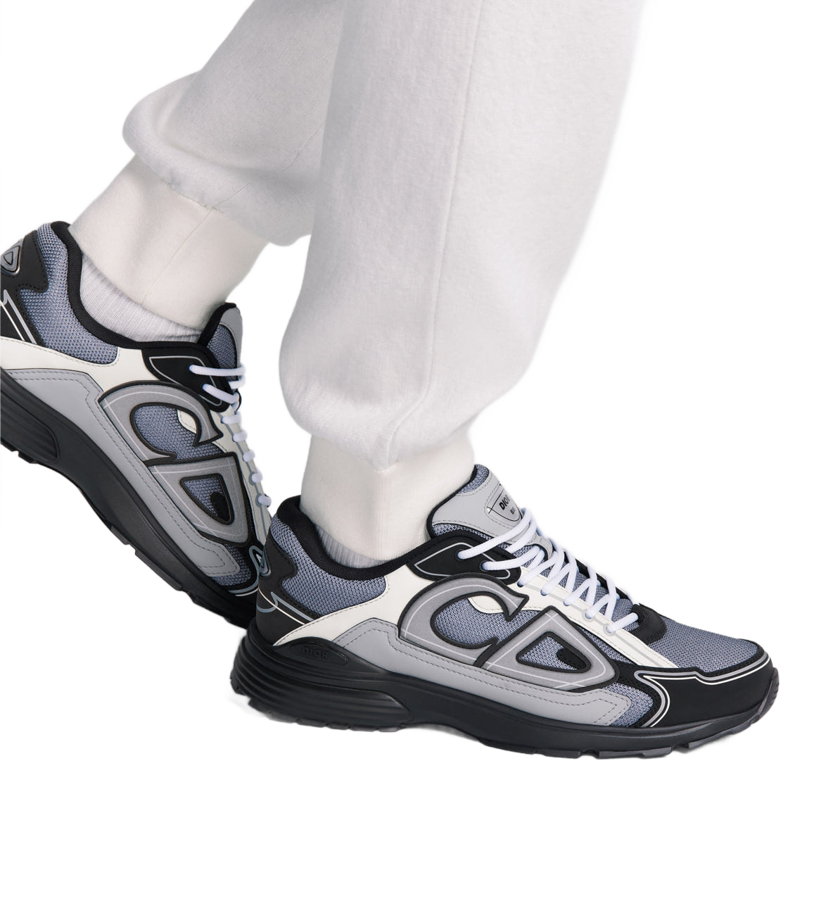 B30 Countdown Sneaker Blue Technical Mesh with Gray, White and Black Technical Fabric Dior