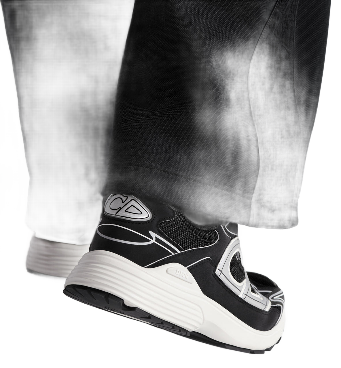 B30 Countdown Sneaker Black Technical Mesh and Black Technical Fabric Dior