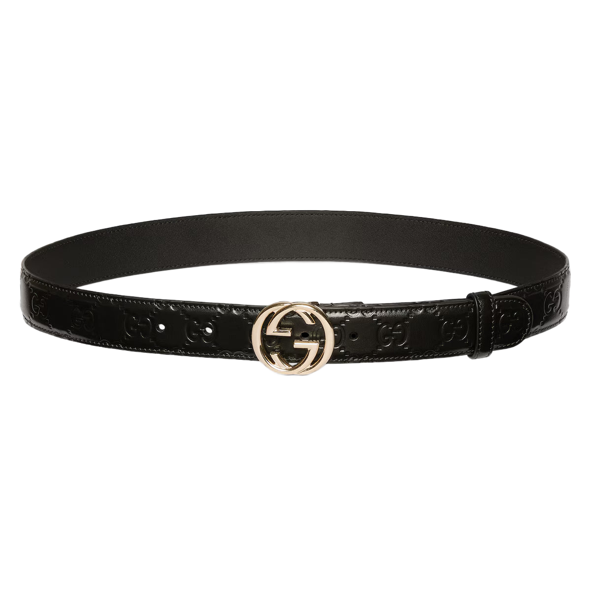 Women's Belt with Interlocking G buckle 3cm width Gucci