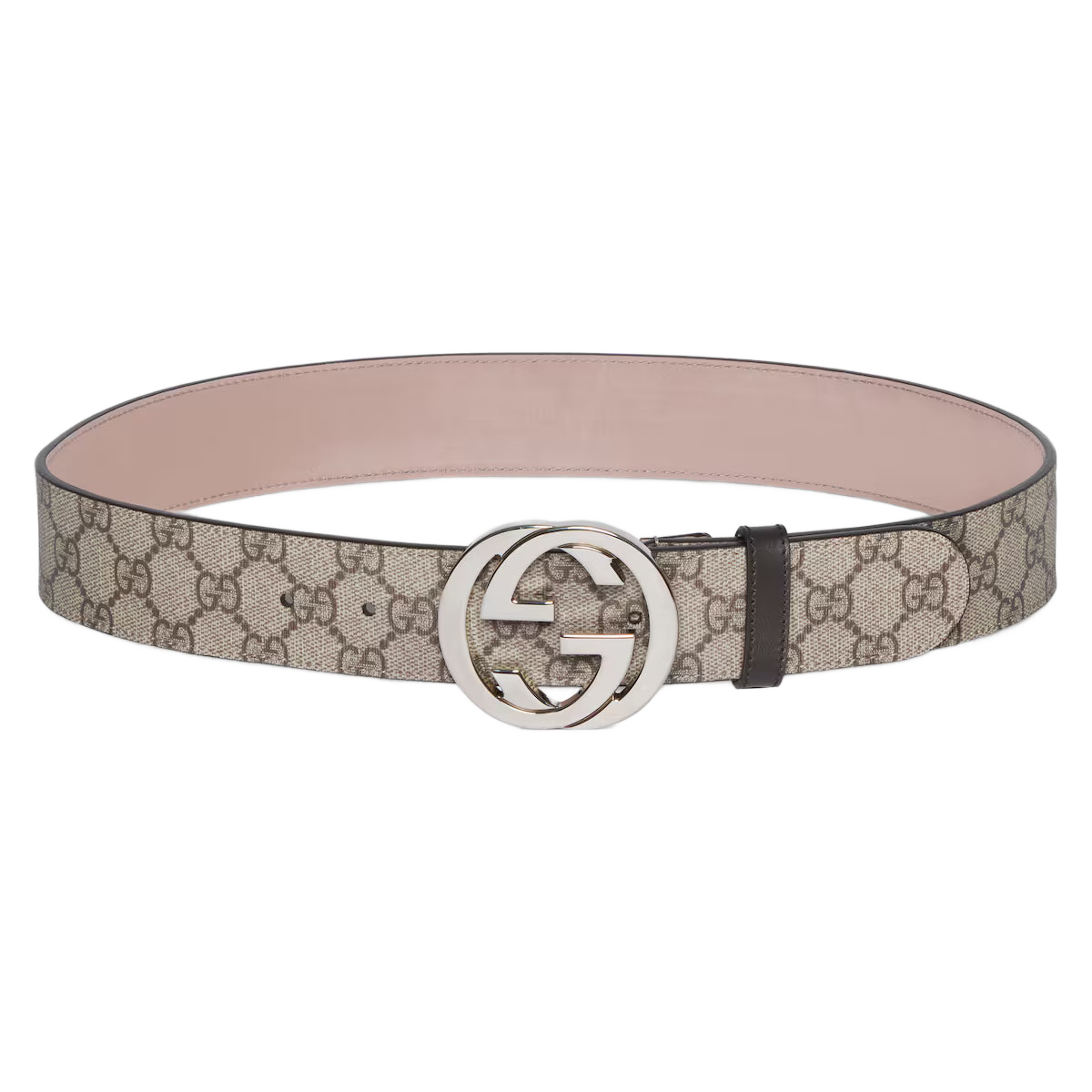 Men's Belt with Interlocking G buckle 4cm width Gucci